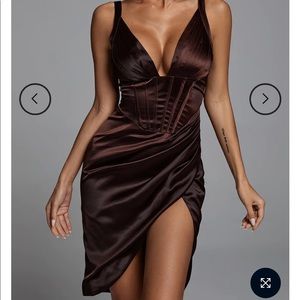 Brand new Bella Barnett Satin Mini Dress in chocolate! I ordered the wrong size.